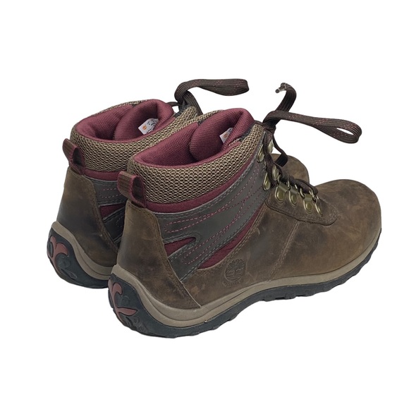 Timberland ✪ Norwood Mid Waterproof Hiking Boot ✪ Distressed Brown Leather ✪ 8M - Picture 3 of 16